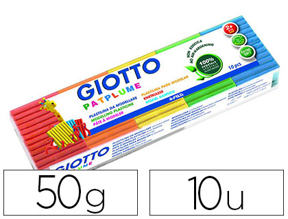 PTE  MODELER GIOTTO PATPLUME VGTALE LAVABLE COLORIS ASSORTIS 10 PAINS 50G