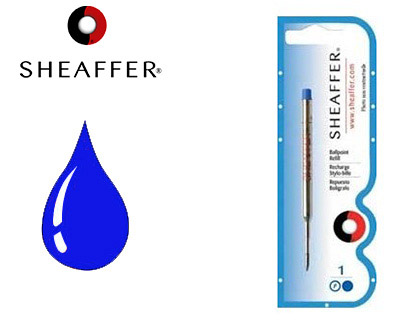 RECHARGE SHEAFFER STYLO-BILLE BILLE LARGEUR MOYENNE COLORIS BLEU