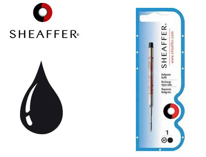 RECHARGE SHEAFFER STYLO-BILLE BILLE LARGEUR MOYENNE COLORIS NOIR