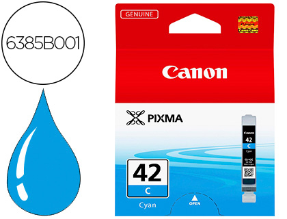 CARTOUCHE CANON JET D'ENCRE CLI-42C CANON PIXMA PRO-100/100S COLORIS CYAN 600P