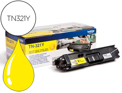 TONER LASER BROTHER TN321Y COULEUR JAUNE 1500P