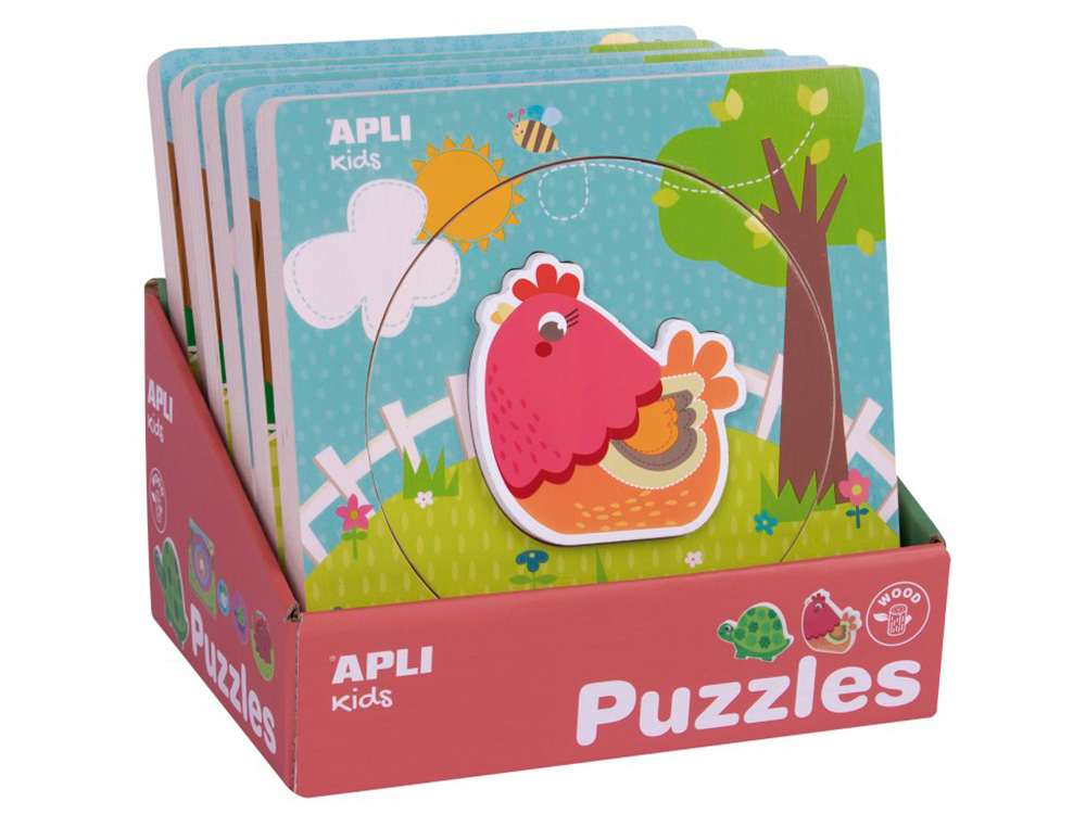 6 PUZZLES APLI KIDS LA CROISSANCE DES ANIMAUX