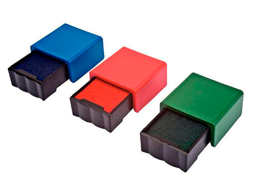 RECHARGE CASSETTE ENCRAGE TRODAT POUR TAMPON SMILEY     PRINTY 4921 COLORIS VERT      ROUGE BLEU LOT 3U