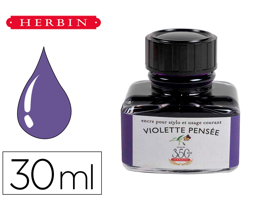 FLACON D'ENCRE J.HERBIN VIOLETTE PENS E 30ML