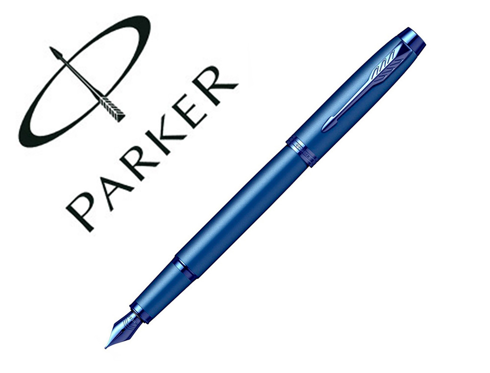 STYLO-PLUME PARKER IM MONOCHROME BLEU POINTE        MOYENNE ENCRE BLEU ETUI       CADEAU