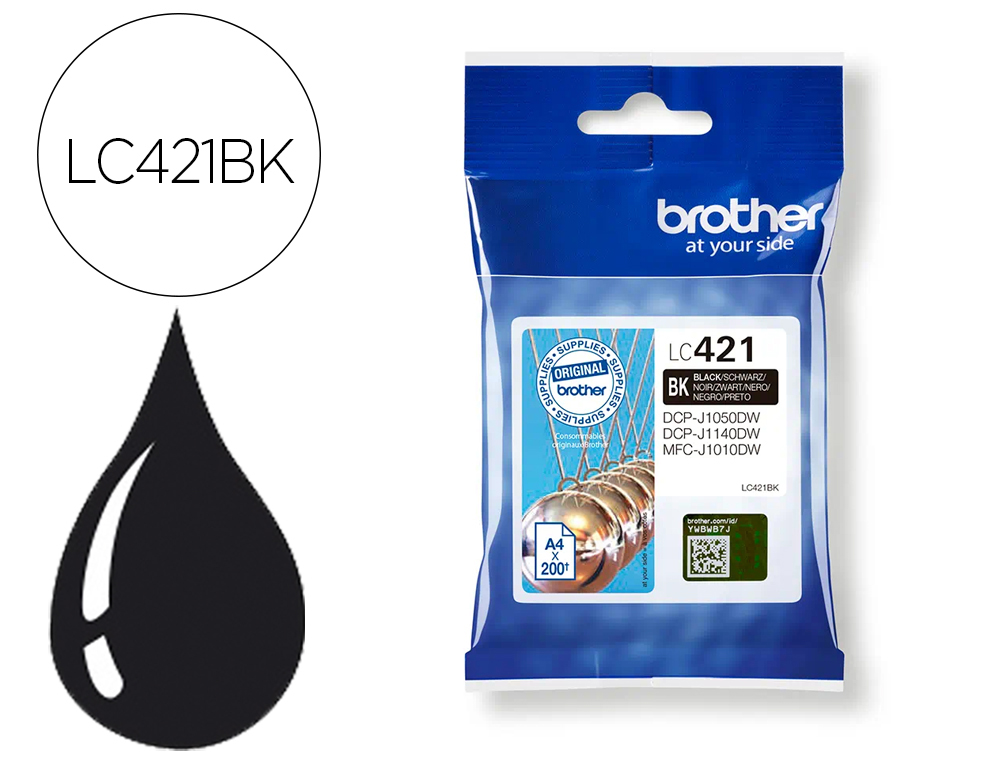 CARTOUCHE BROTHER JET D'ENCRE DCP-J1140DW, MFC-J1010DW,     MFC-J1012DW ENCRE NOIR