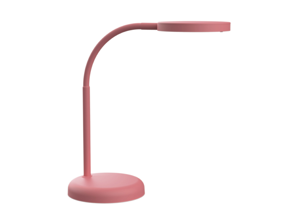 LUMINAIRE BUREAU LED MAULJOY HAUTEUR 33,5CM BRAS 35,8CM    TETE DIAMETRE 11,8CM COLORIS  ROSE