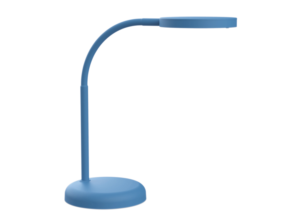 LUMINAIRE BUREAU LED MAULJOY HAUTEUR 33,5CM BRAS 35,8CM    TETE DIAMETRE 11,8CM COLORIS  BLEU