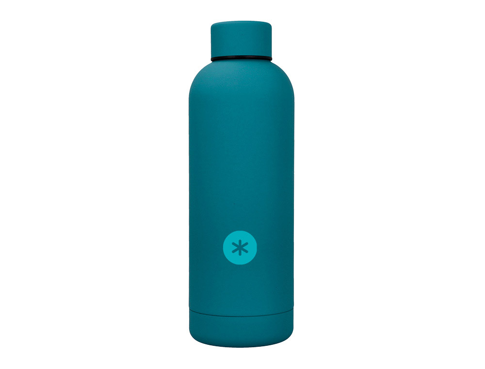 BOUTEILLE ISOTHERME ANTARTIK ACIER INOXYDABLE SANS BPA     500ML COLORIS TURQUOISE