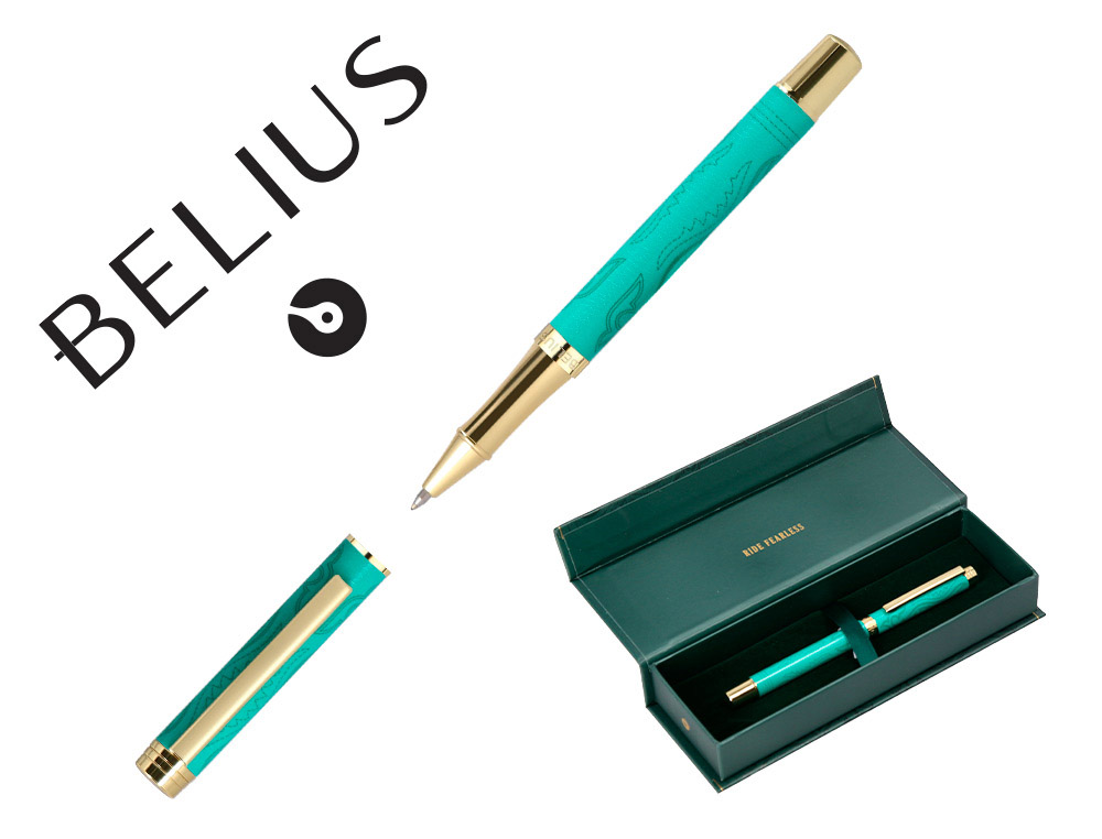 ROLLER BELIUS WILD WEST ALUMINIUM ENCRE NOIRE COLORIS VERT   DORE BOITE DESIGN