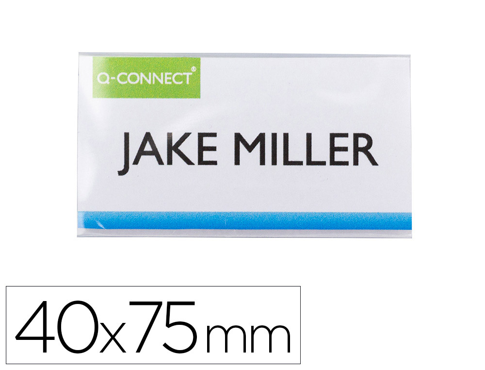 BADGE Q-CONNECT CLIP MAGNETIQUE OUVERTURE          SUPERIEURE 40X75MM