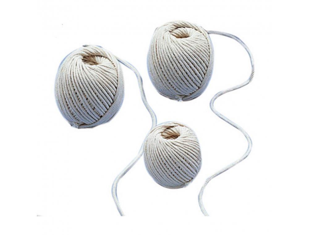 PELOTE COTON BLANC TRESSE GRAINE CREATIVE 1MM 100G