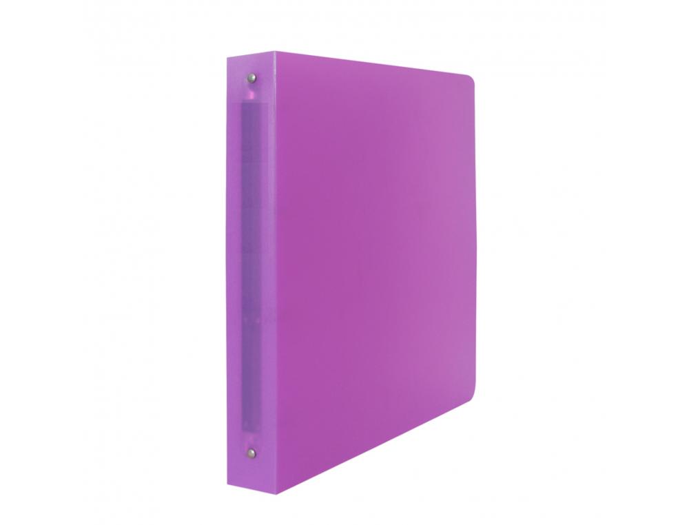 CLASSEUR SOUPLE 4 ANNEAUX POLYPRO OFFICE PLAST 32X26,8  CM DOS 40MM COLORIS VIOLET