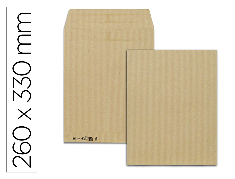 POCHETTE KRAFT GPV AUTOCOLLANTE CONOMIQUE 24 260X330MM 90G BOTE 250 UNITS