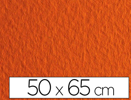 PAPIER DESSIN FABRIANO FEUILLE TIZIANO 160G 50X65CM UNICOLORE ORANGE