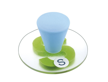 TAMPON MOUSSE JPC GÉANT ALPHABET POIGNÉE ERGONOMIQUE DISQUE DIAMÈTRE 75MM VALISETTE 26 UNITÉS