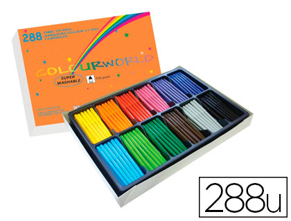 CRAYON COULEUR HAINENKO COLORIAGE 12 COLORIS ASSORTIS COFFRET SCOLAIRE 288 UNITS