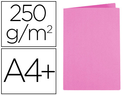 CHEMISE EXACOMPTA SUPER CARTE 240X320MM 210G COLORIS ROSE PACK 100 UNITS