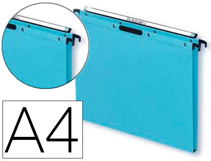 DOSSIER SUSPENDU L'OBLIQUE AZ EASY VELCRO TIROIR FOND 15 COLORIS BLEU PACK 25 UNITÉS