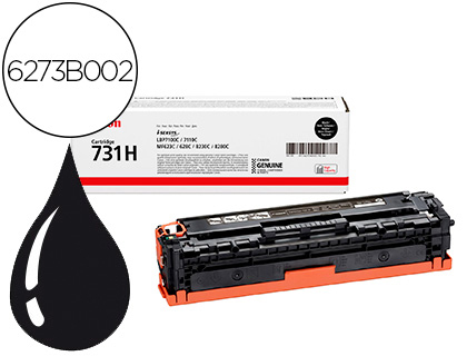 TONER LASER CANON 731H COULEUR NOIR HAUTE CAPACIT 2400P