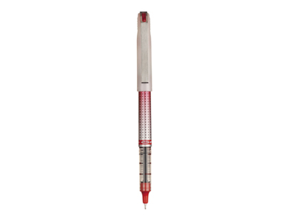 ROLLER UNIBALL EYE NEEDLE POINTE INDFORMABLE 0.7MM ENCRE LIQUIDE SUPER INK PERMANENT SYSTME EXCLUSIF UNI-FLOW ROUGE