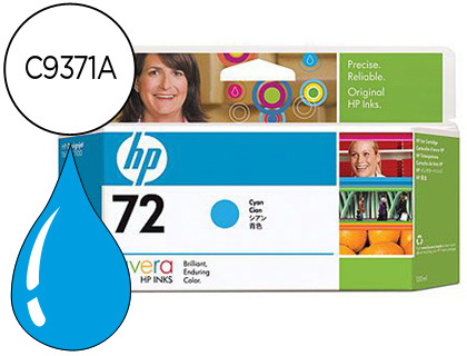 CARTOUCHE HP 72 JET D'ENCRE DESIGNJET SD PRO C9371A COULEUR CYAN 130ML