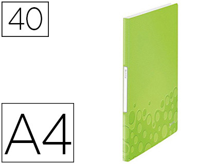 PROTGE-DOCUMENTS ESSELTE WOW 40F POLYPROPYLNE COLORIS VERT