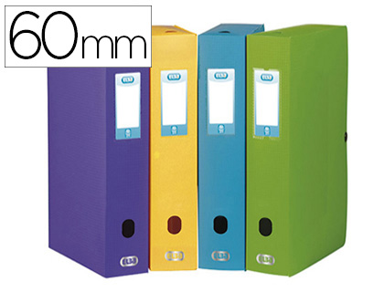 BOTE CLASSEMENT OXFORD MEMPHIS POLYPROPYLNE OPAQUE 7/10E DOS 60MM BOUTON PRESSION COLORIS ASSORTIS STYLE