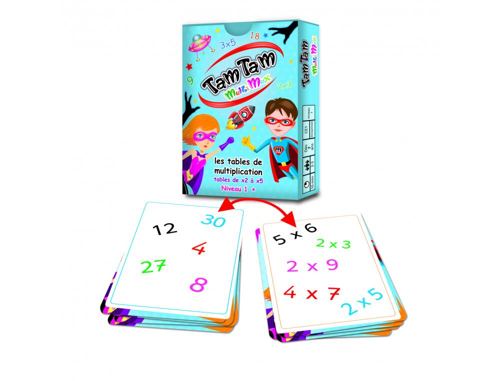 JEU INTERDACTA TAM TAM MULTIMAX NIVEAU 1 42 CARTES + 10 CARTES AIDE-MEMOIRE        REVERSIBLE + 6 CARTES REGLE