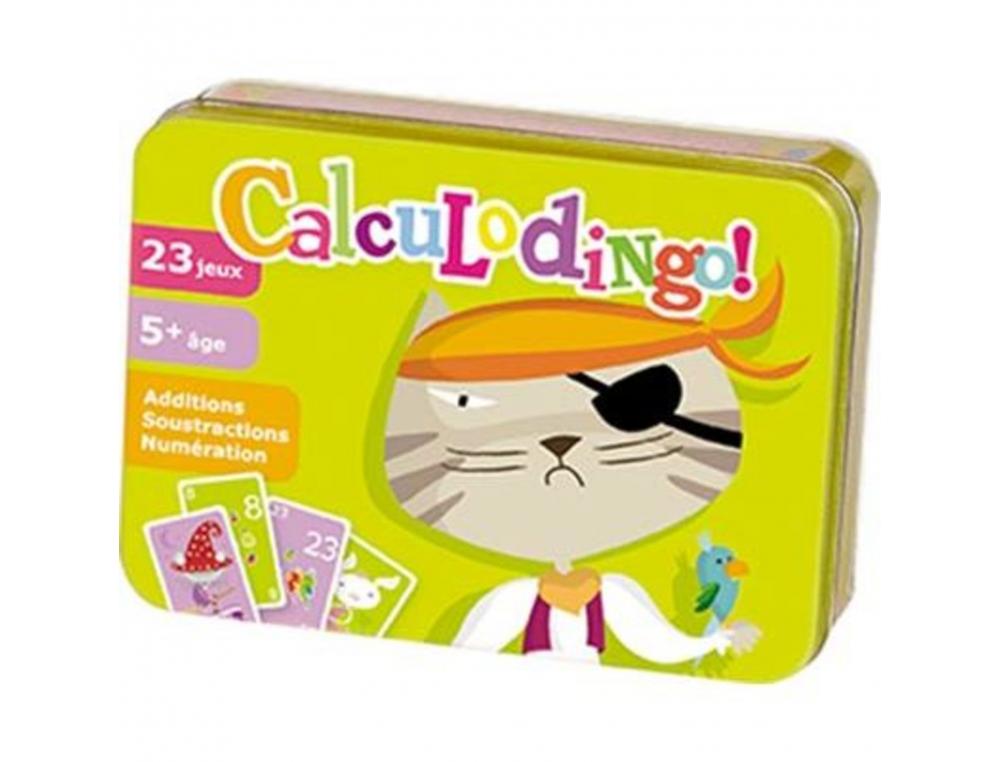 JEU INTERDACTA CALCULODINGO 36 CARTES + 1 LIVRET AVEC 15  REGLES