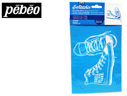 POCHOIR TEXTILE PBO BASKET RUTILISABLE FORMAT DIN A5