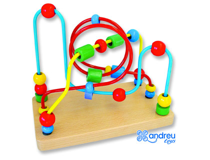 JEU ANDREUTOYS LABYRINTHE MANIPULATION POUR PSYCHOMOTRICITɕ FINE 23X19X13CM