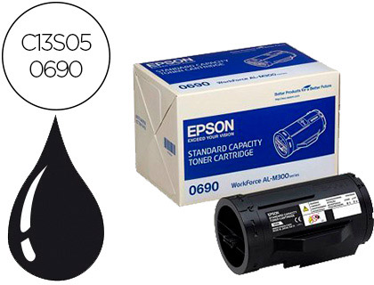 TONER EPSON 0690 WORKFORCE AL-M300/AL-MX300 COULEUR NOIR 2700P