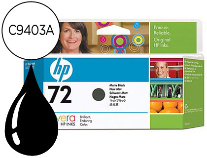 CARTOUCHE HP 72 POUR DESIGNJET T610/1100 COULEUR NOIR 2400P