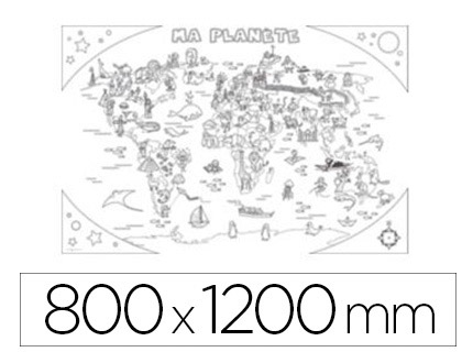 COLORIAGE GANT BOUCHUT ATLAS 80X120CM SOUS TUI CARTON