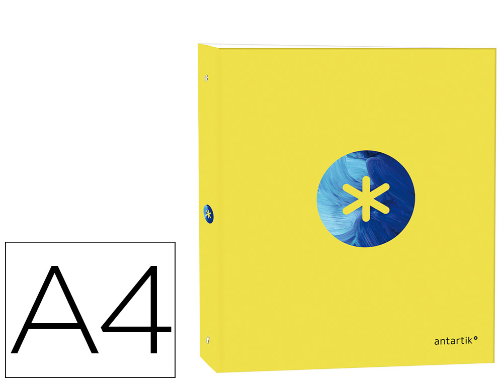 CLASSEUR ANTARTIK TRENDING TOPIC 2020 4 ANNEAUX EN D 40MMA4+ REMBORD COLORIS JAUNE