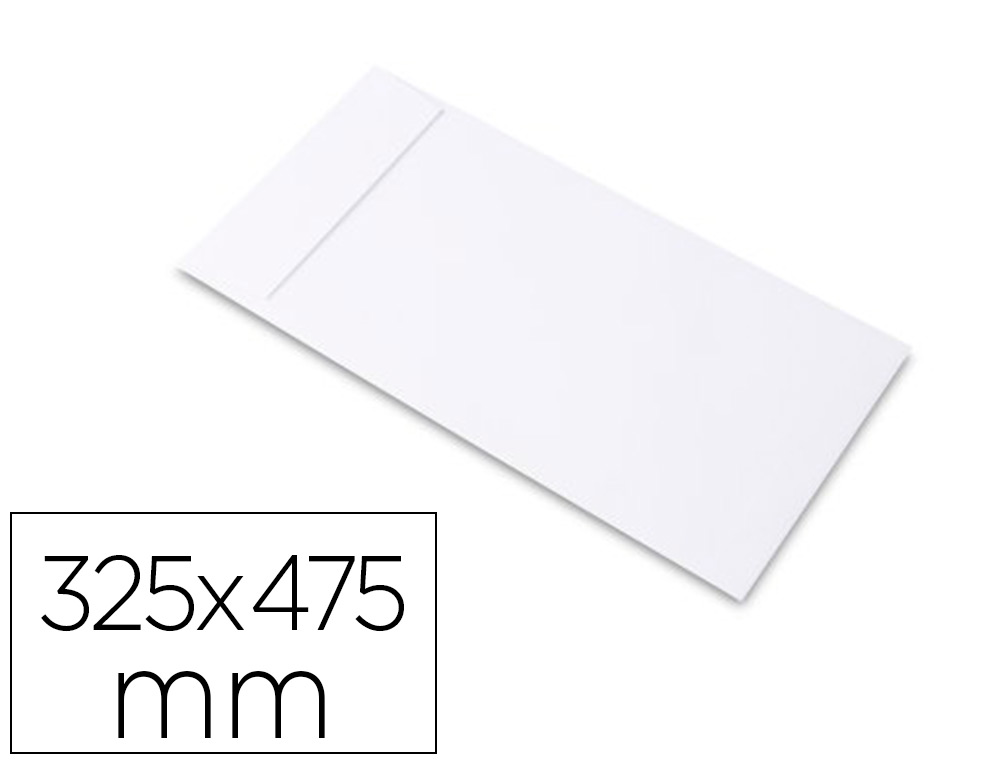 POCHETTE ANTALIS PLASTIQUE OPAQUE CO-EXTRUD INDCHIRABLE IMPERMABLE OUVERTURE GRAND CT 325X475MM COLORIS BLANC 500U