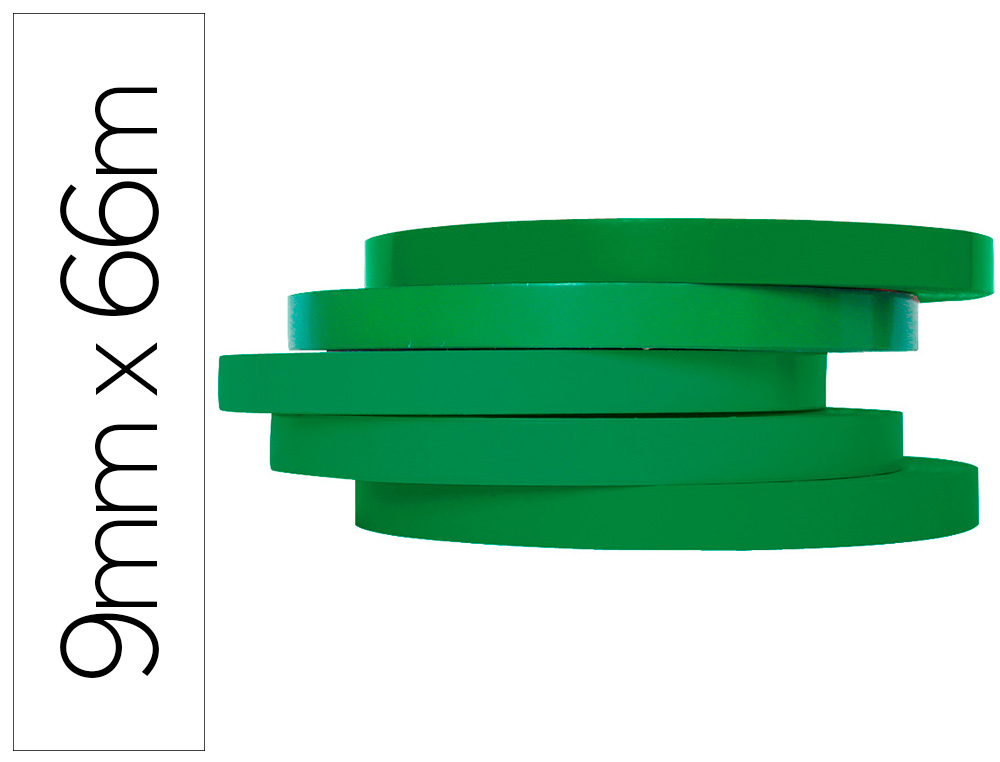 RUBAN ADHÉSIF Q-CONNECT SCELLEUSE SAC 9MMX66M COLORIS VERT