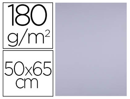 PAPIER CARTONNE LIDERPAPEL 50X65CM 180GR COLORIS LILAS   PAQUET 25 FEUILLES