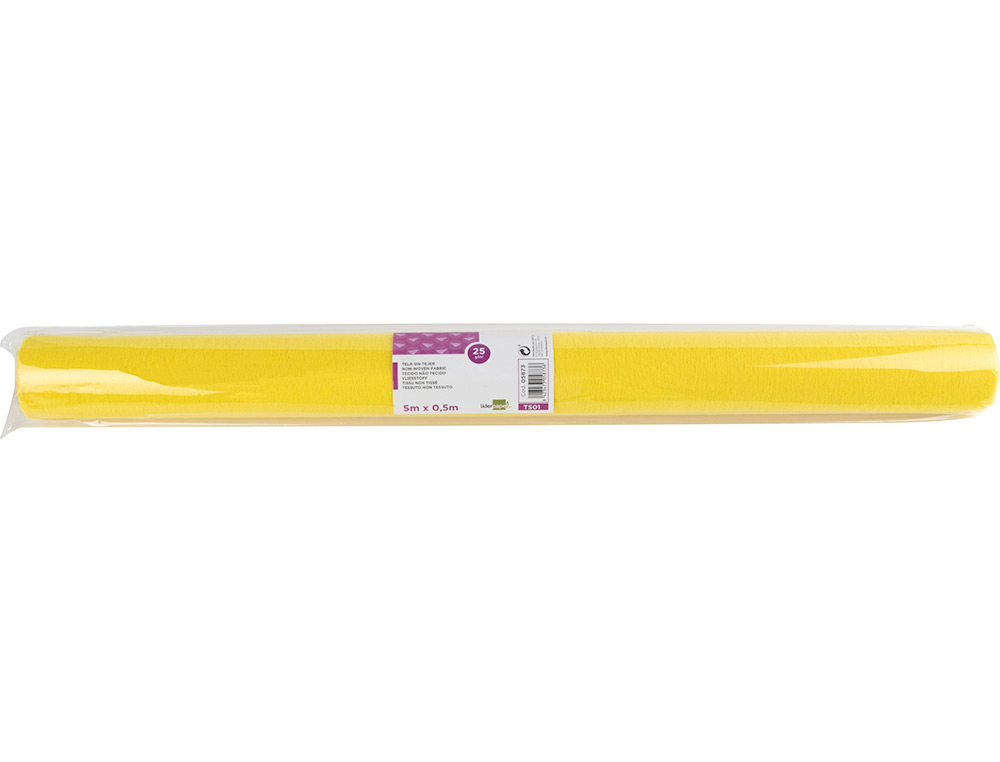 TISSU NON TISS LIDERPAPEL COSTUMES ACCESSOIRES CHEMIN DE TABLE ROULEAU 5X0.5M COLORIS JAUNE