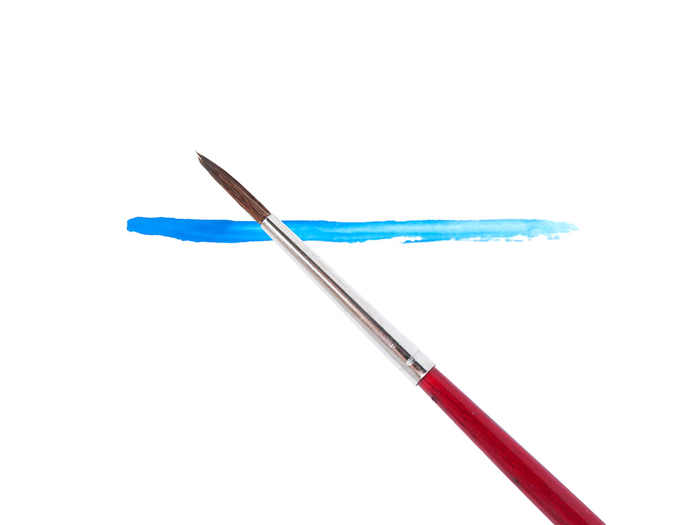 PINCEAU LIDERPAPEL BOIS VIROLE CHROMÉE AQUARELLE Nº1