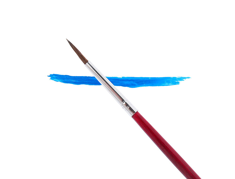 PINCEAU LIDERPAPEL BOIS VIROLE CHROMÉE AQUARELLE Nº3
