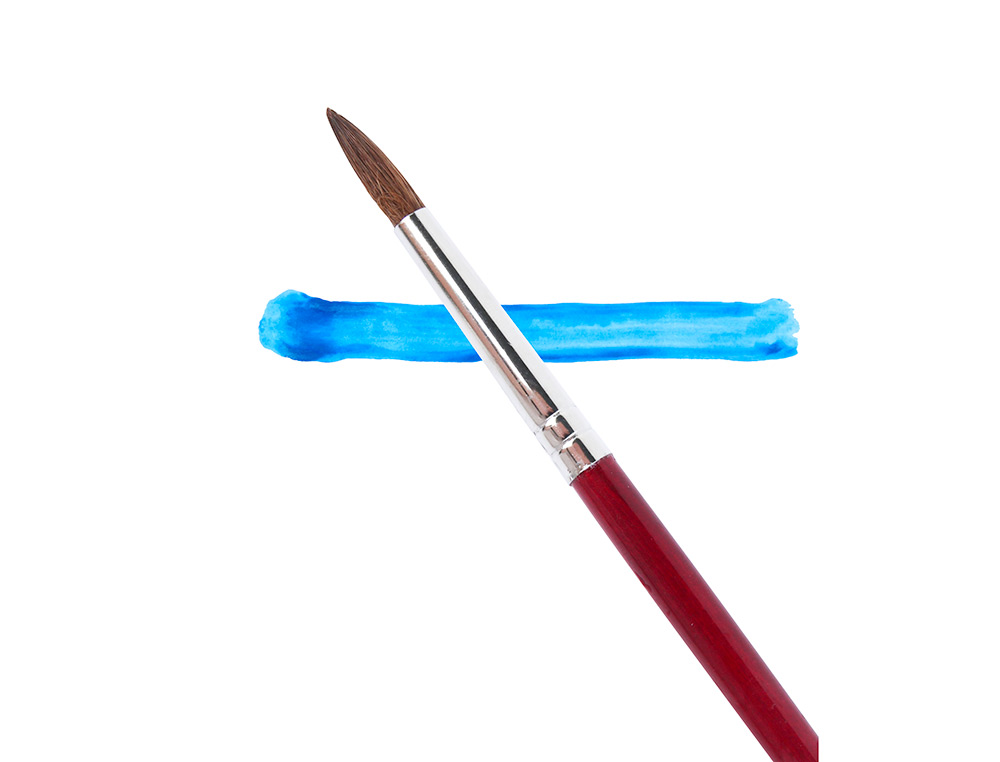 PINCEAU LIDERPAPEL BOIS VIROLE CHROME AQUARELLE N8