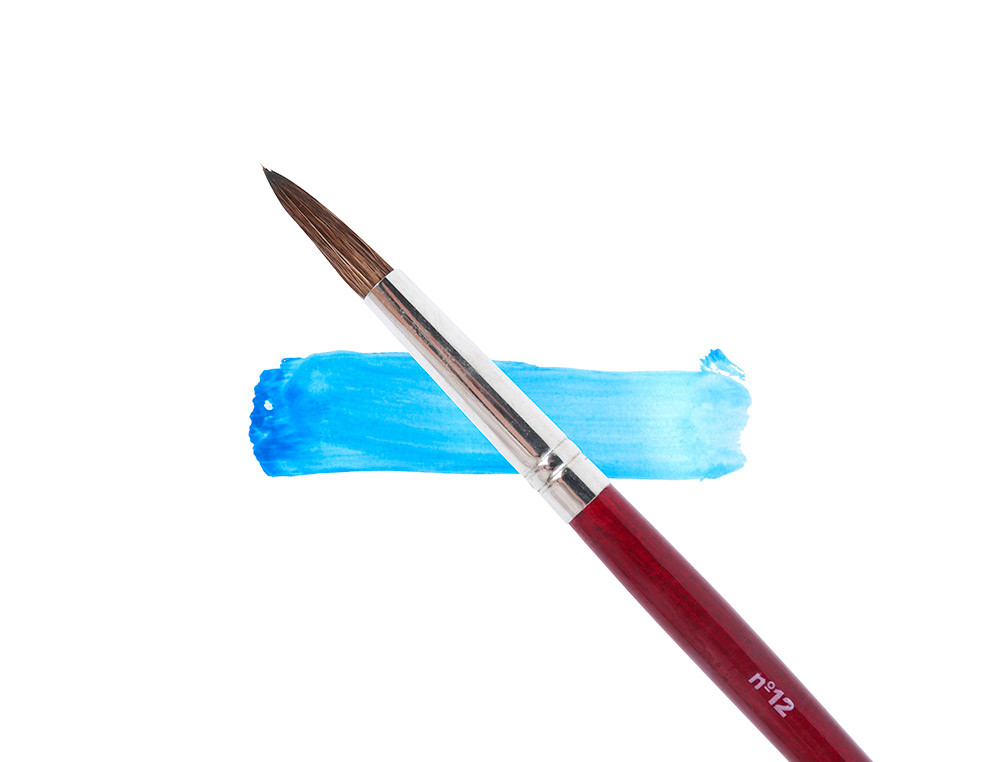 PINCEAU LIDERPAPEL BOIS VIROLE CHROMÉE AQUARELLE Nº12
