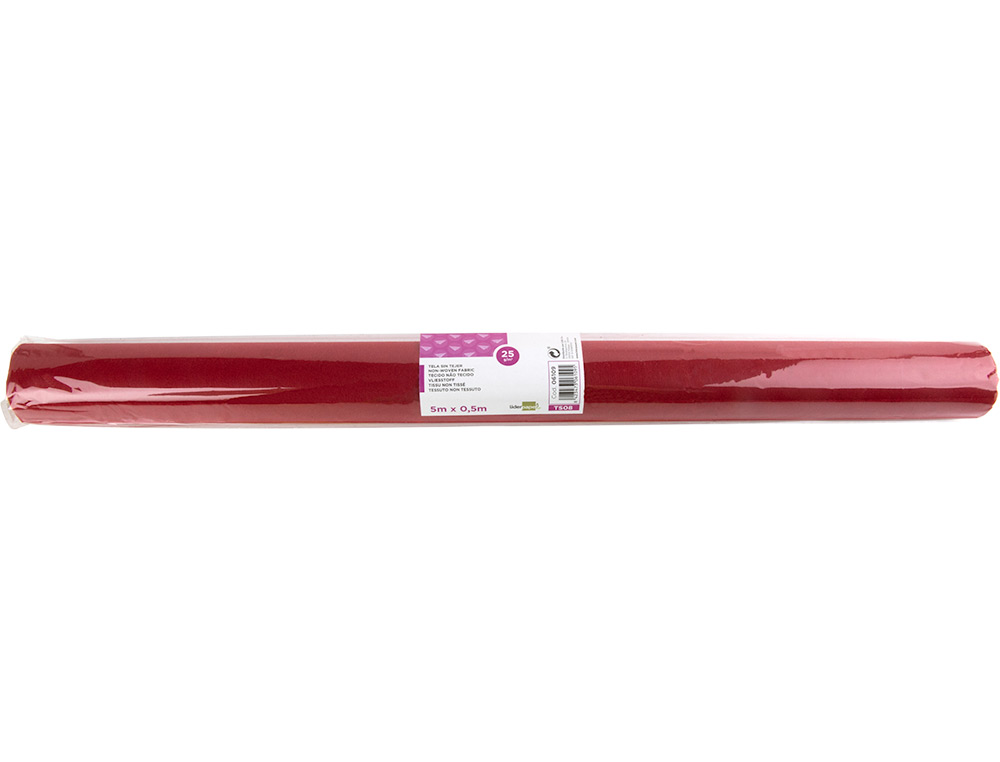 TISSU NON TISS LIDERPAPEL COSTUMES ACCESSOIRES CHEMIN DE TABLE ROULEAU 0.42X5M COLORIS ROUGE
