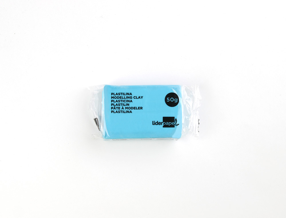 PÂTE À MODELER LIDERPAPEL VÉGÉTALE 15 COLORIS ASSORTIS ASSORTIMENT 30 PAINS DE 50G