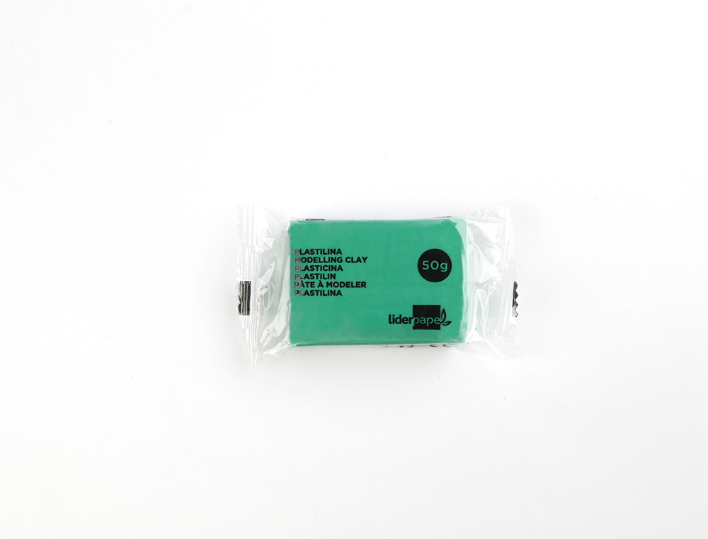 PÂTE À MODELER LIDERPAPEL VÉGÉTALE 15 COLORIS ASSORTIS ASSORTIMENT 30 PAINS DE 50G