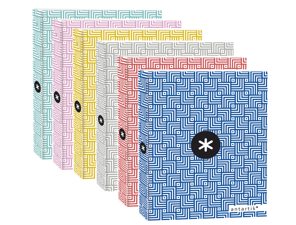 CLASSEUR ANTARTIK TRENDING TOPIC 2019 4 ANNEAUX RONDS 40MM A4 FEUILLETS MOBILES Q5X5COLORIS ASSORTIS