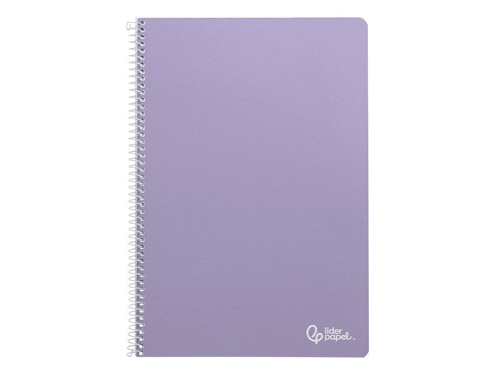 CAHIER SPIRALE LIDERPAPEL SMART COUVERTURE CARTONNEE A5 80F 60G/M2 5X5MM 6 TROUS COIL-LOCK COLORIS ASSORTIS
