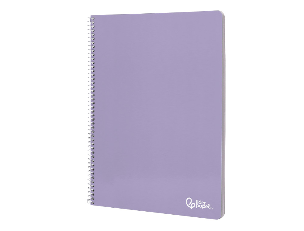CAHIER SPIRALE LIDERPAPEL SMART COUVERTURE CARTONNEE A5 80F 60G/M2 5X5MM 6 TROUS COIL-LOCK COLORIS ASSORTIS